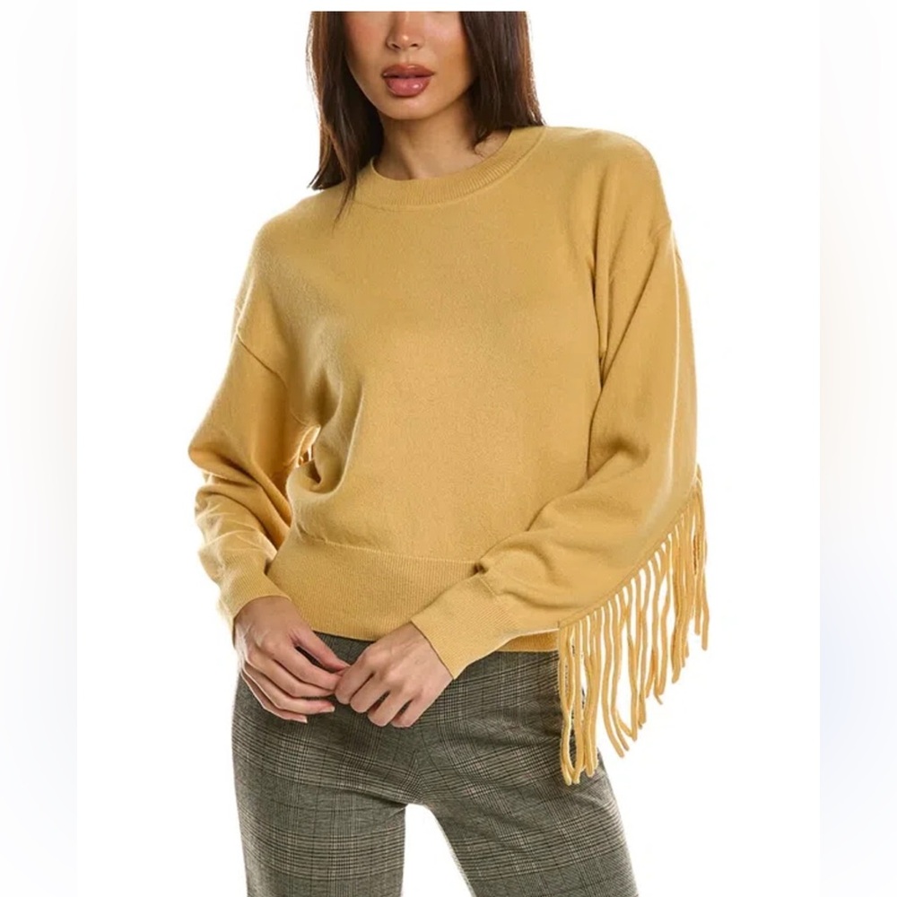 Sandro Sweater with fringes Wool And Cashmere blend